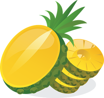 Pineapple, Sweet, Yellow, Delicious